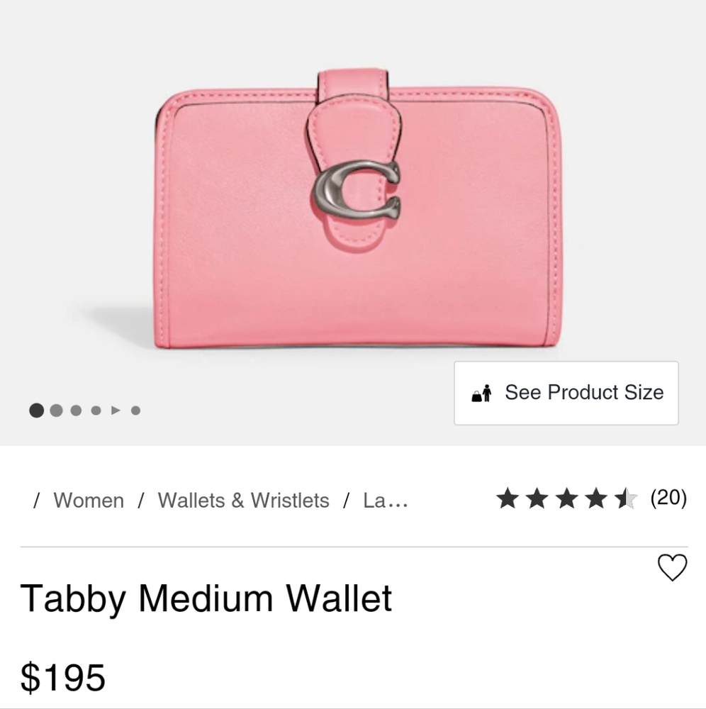 Coach Tabby Medium Wallet